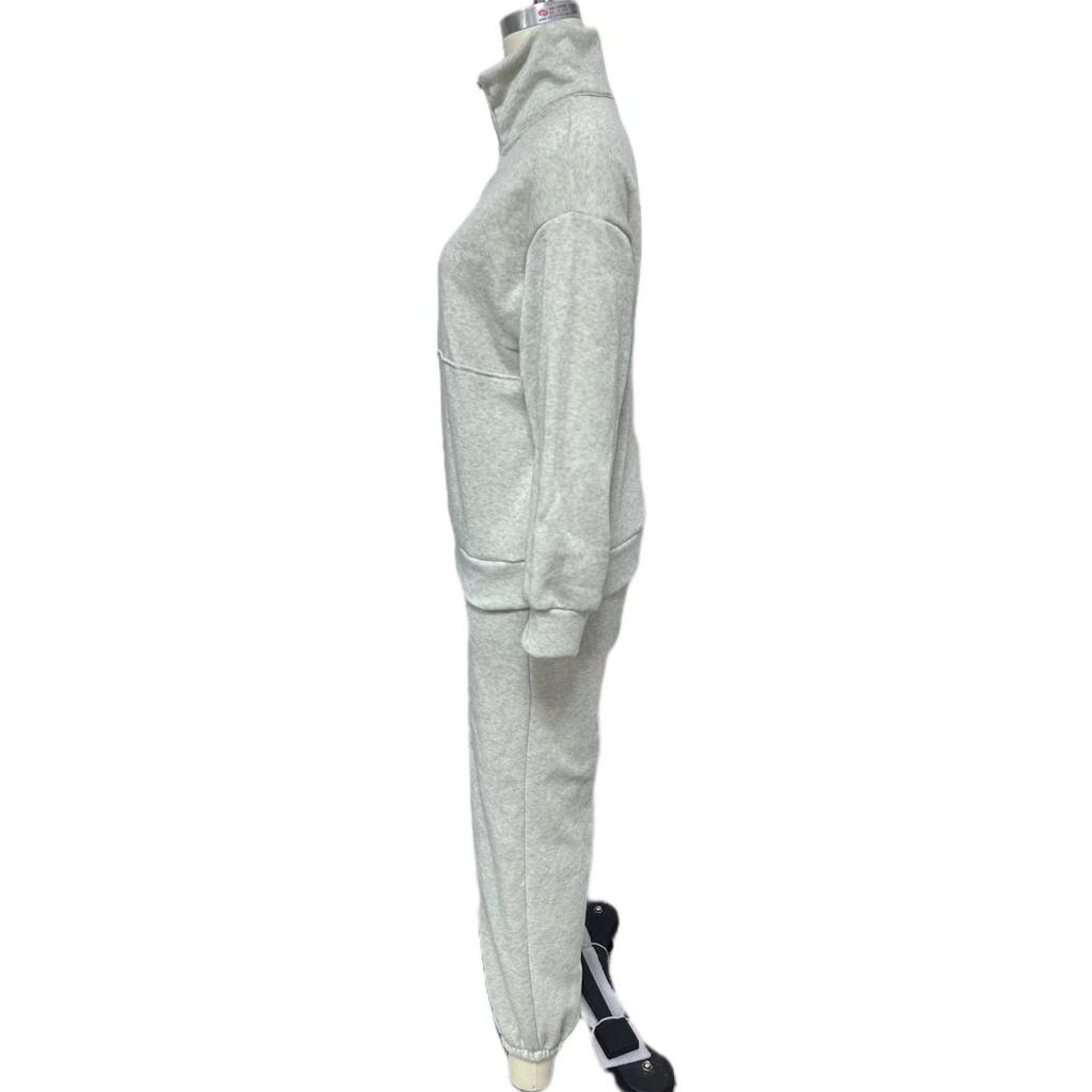 BITCED Женская одежда, повседневные модные толстые брюки с капюшоном и длинными рукавами, два комплекта