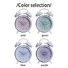 Ins Style Metal Alarm Clock Battery Powered (AA) Cute Decorative Clock for Home Office