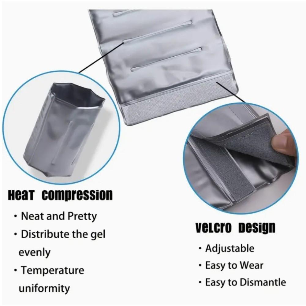 Reusable Insulated Wine Sleeve Refrigerant Gel Bottle Cooler Bag Rapid Gel Cooler Wrap Barbecue