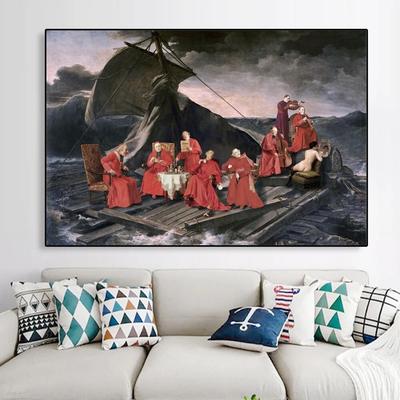 Забавный винтажный портрет, холст, картина, Ренессанс, художественные принты, художественный постер, картина маслом, настенная картина, современный домашний декор