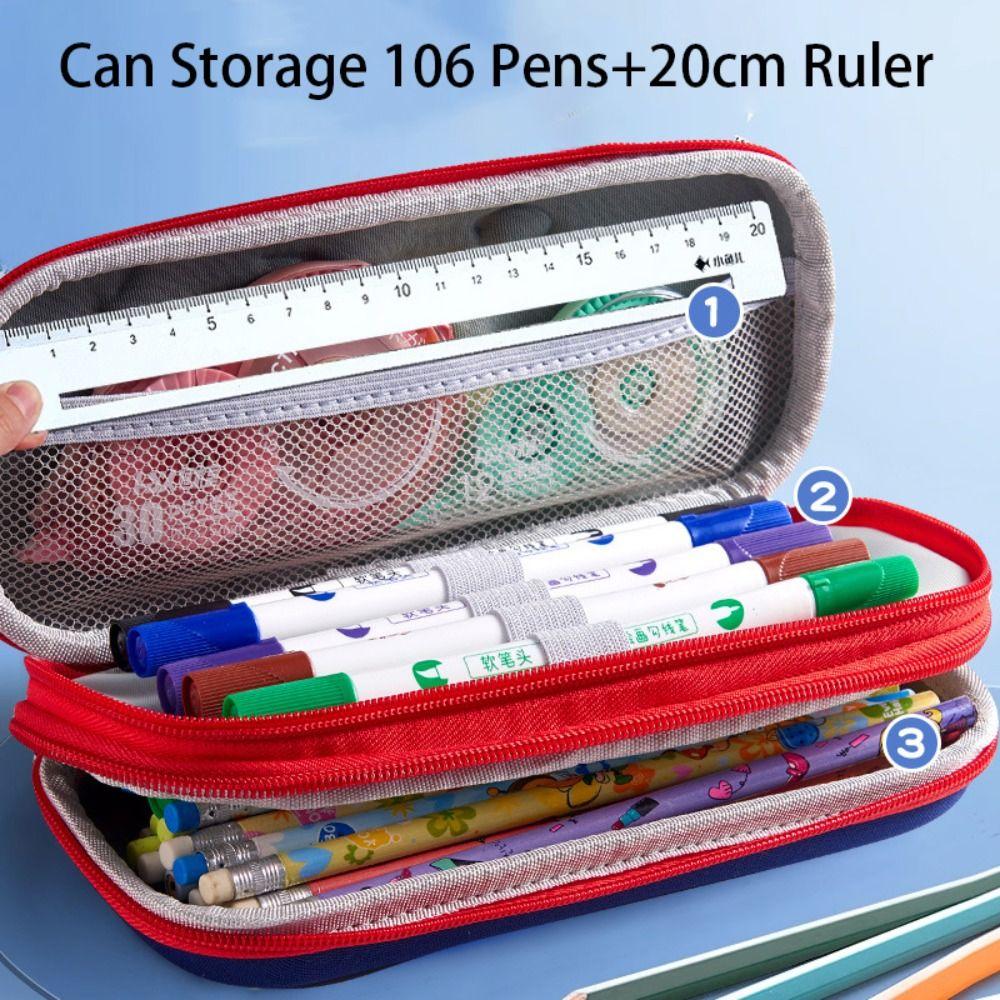 Double-layer Pen Box 3D Pen Bag Portable Stationery Organizer  Girls Boys