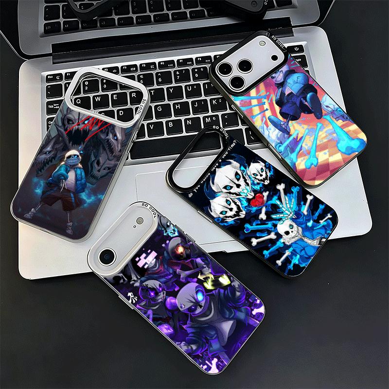 Мягкий чехол для телефона U-Undertale S-Sans для iPhone 15 16 17 Pro Max 17Air 16E 14 Plus 13 12 Mini Ударопрочный чехол Задняя панель