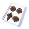 4pcs Flocked Christmas Ball Pendant Delicate Shatterproof Mini Christmas Ball Decoration Creative Xmas Tree Hanging Ornament