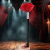 Stick To Rose Flower Magic Trick,Gimmick Cane Funny Toy,Flower Appearing Close Up Wand for