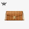MCM TRACY Medium Cognac Chain Envelope Crossbody Bag