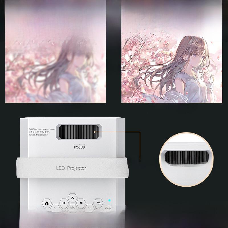 Портативный HD проектор для домашнего кинотеатра, спальни и кемпинга на открытом воздухе