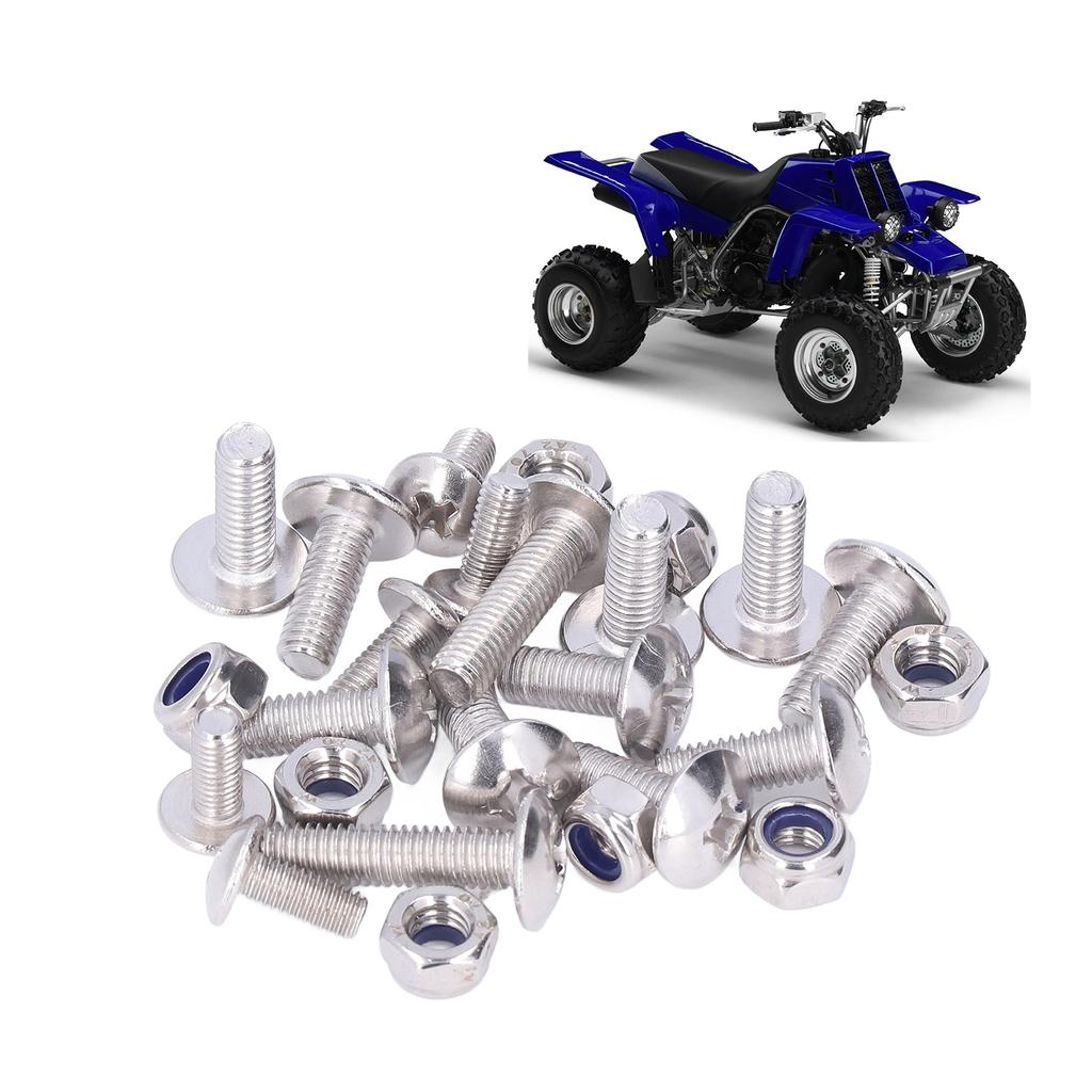 25 шт. Комплект болтов, винтов и гаек для мотоциклетного крыла, нержавеющая сталь 90149?06306 Замена для Banshee