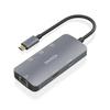 ХАБ USB-C - AISENS - ASUC-6P019-GR - 6 портов - 4K Ultra HD - USB Power Delivery 100 Вт
