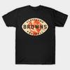 Мужская черная футболка с принтом Ретро Cleveland Browns 2 By Buck Tee Печать на трансферной бумаге без вырезки Хлопковая футболка