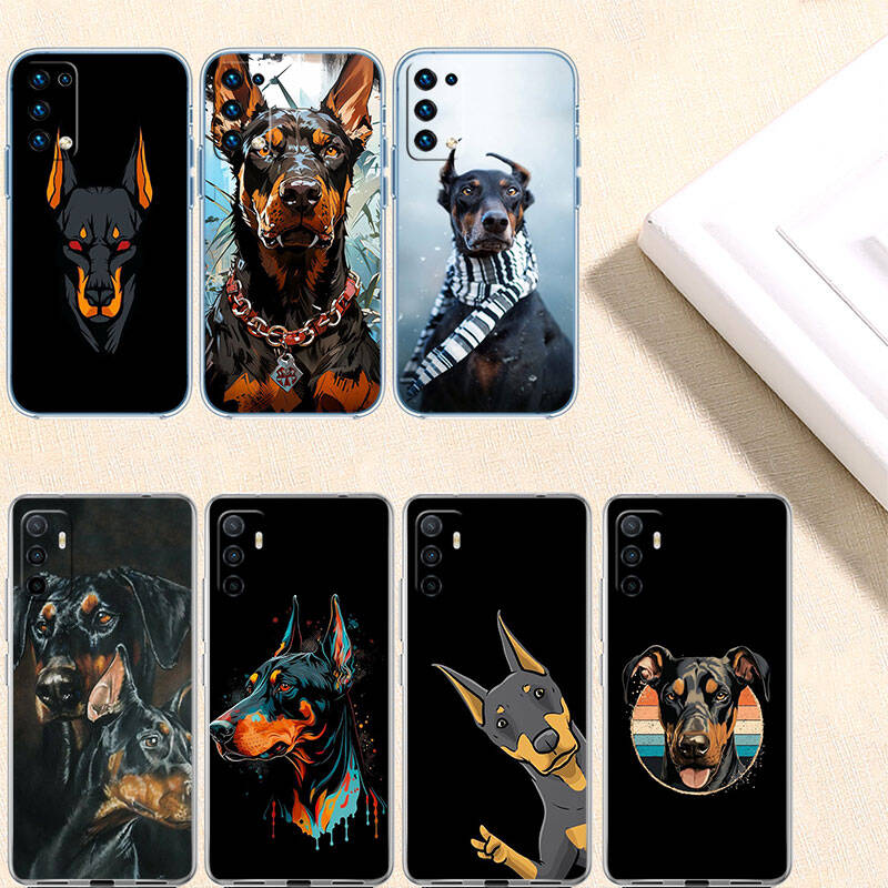 MH42 Dobermann Dog Phone Case for Motorola Edge 20 30 S30 40 50 Fusion Lite Plus Pro Neo Ultra One Power Action Macro Hyper Vision Zoom