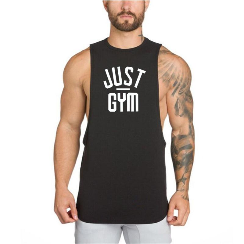 Muscleguys Fitness Tank Top Men Bodybuilding Clothing Men Sleeveless T Shirt Vests Cotton Gym Singlets Muscle Tanktop