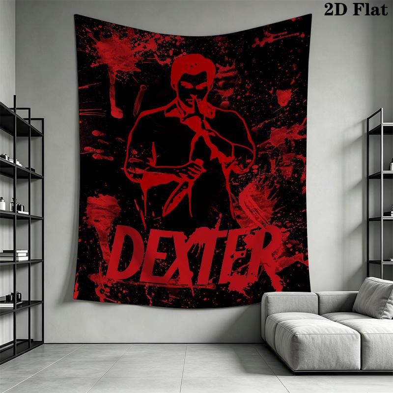 DEXTER Wall Tapestry Aesthetic Wall Hanging Printed Fabric Blanket Decorative Tapestries for Bedroom Living Room Home Decor