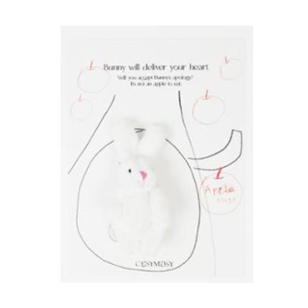 Cosymosy Брелок-открытка с изображением кролика-извинения 5 видов на выбор