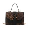 Elegant Retro Leopard Pattern Small Square Purse For Women Sophisticated Fashion Accessory