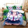 Новый 3D-принт Сексуальная кормящая девушка, молодая женщина Большой сундук Комплект постельного белья Аниме комплект из трех предметов для взрослых и детей Спальня Пододеяльник Наборы