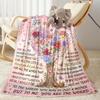 Mother's Love And Gratitude Flannel Blanket-Soft and Suitable for Sofas,Beds,Offices,Travel,All Seasons,Great Gift for Holidays and Birthdays.