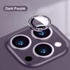 1Set For iPhone 14 Pro Max / 14 Plus Rear Camera Lens Metal Protector Ring Tempered Glass