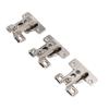 3Pcs Folding Hinges Zinc Alloy 180 Degree Integral Short Arm Hinge Set Hardware for Cabinet Wardrobe Door Table