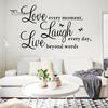 Home Kit Inspirational Words Love Butterfly Wall Sticker Decal Room Home Wallpaper Decor