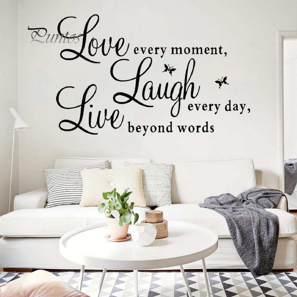 Home Kit Inspirational Words Love Butterfly Wall Sticker Decal Room Home Wallpaper Decor