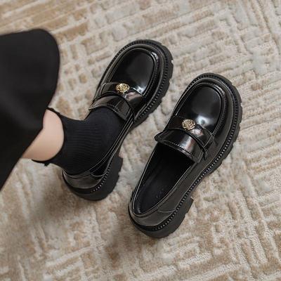 Натуральная кожа плоская подошва для женской обуви Huizhou виноградная мать же маленькая кожаная обувь камелия осень и зима новые женские мокасины