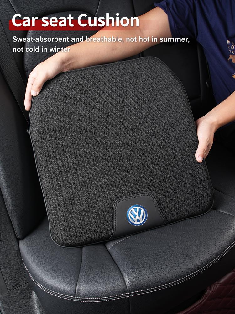 CUP1 Car Breathable Ice-Silk Booster Height Increasing Seat Cushion Auto Interior For VW Jetta Beetle Golf Tiguan Sharan Touran