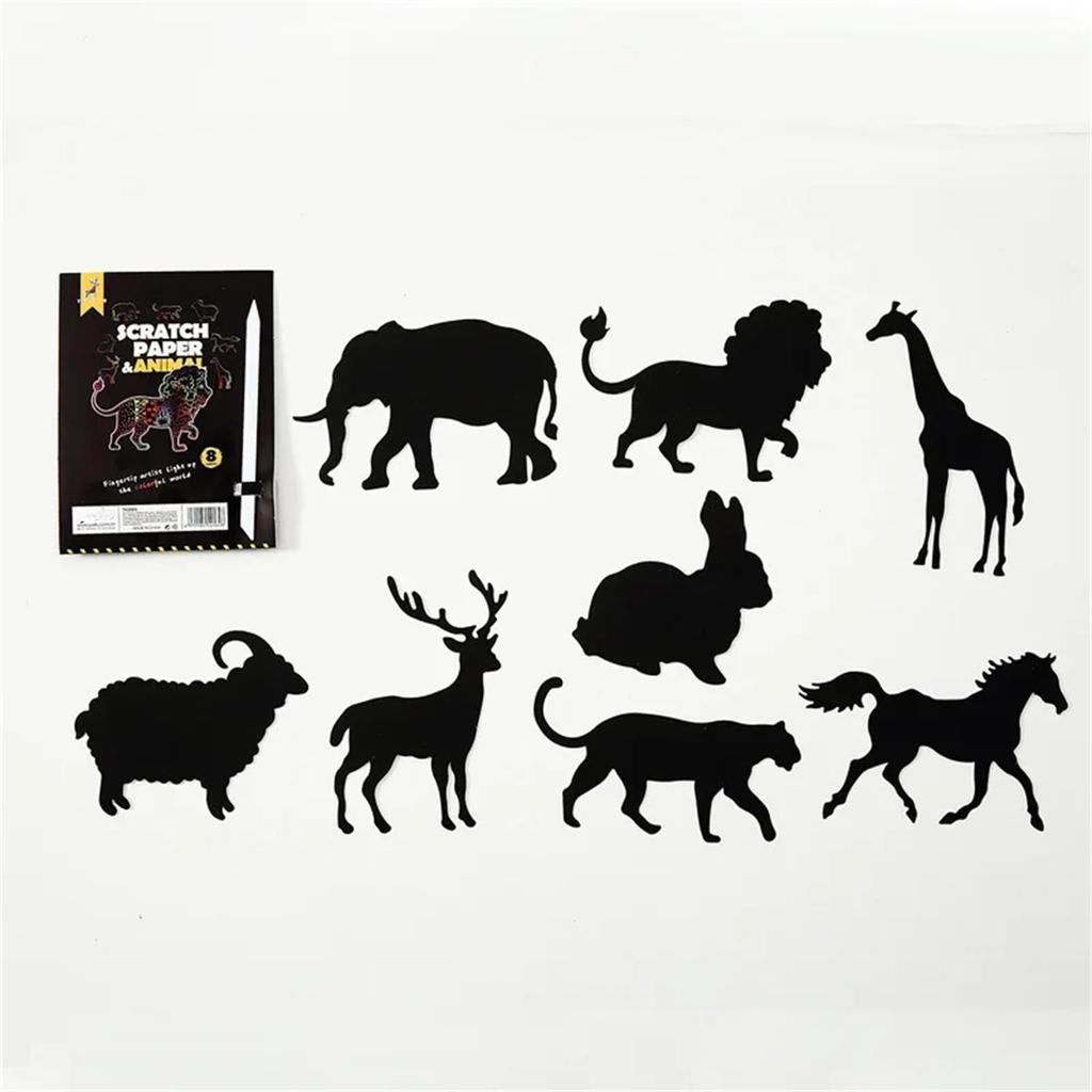 8 шт. Бумага для рисования с нуля DIY закладка детские игрушки для рисования книга для рисования креативная открытка наклейка развивающие игрушки