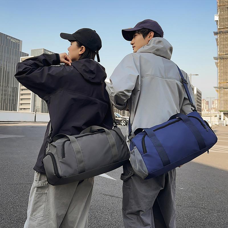 Travel Bag Large Capacity Fitness Travel Bag Sports Luggage Bag Separation Shoes Bags Dry Wet Separation Student Storage Bag