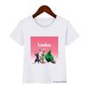 New arrival 2024  Animation for cartoon print kids t-shirt summer white short-sleeved funny boy/girl t shirt tops drop shippin
