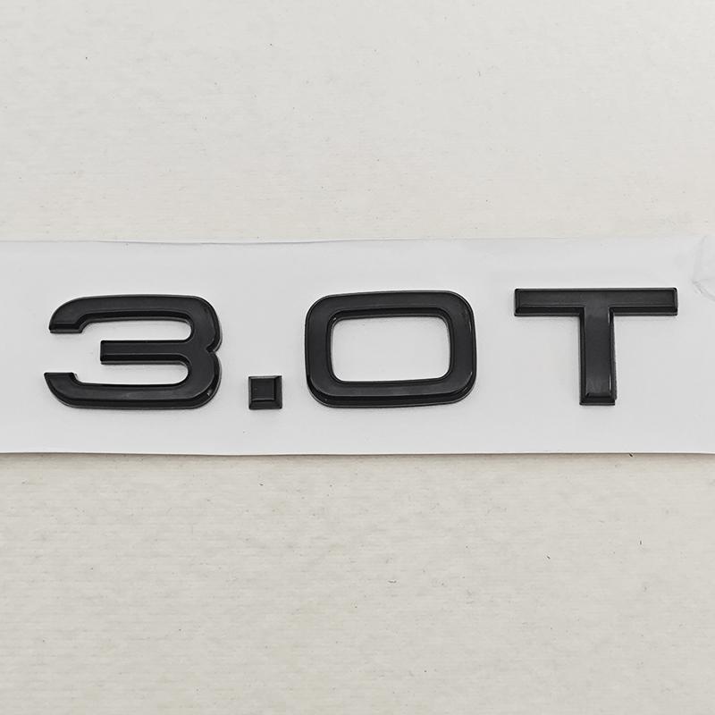3D ABS Car Letters Logo 1.8T 2.0T 3.0T Rear Trunk Badge Emblem For f2 A3 A4 A5 A6 A7 A8 Q2 Q3 Q5 Q7 Q8 Car Sticker Accessories