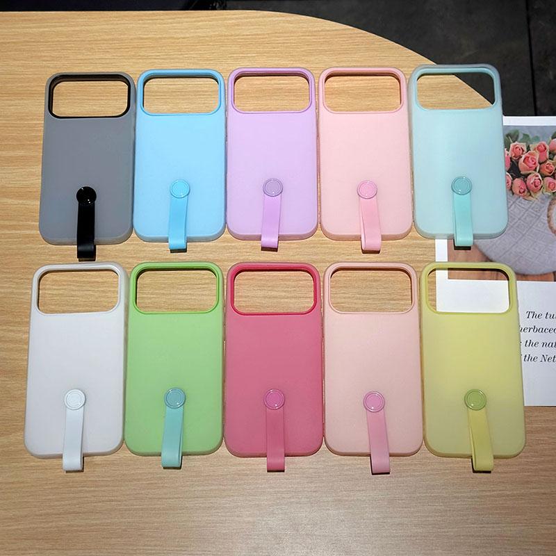 Конфетный цвет 2 в 1 Силиконовый чехол для телефона для iPhone 17 16 15 14 13 12 11 Pro Max Air X XS XR 7 8 Plus 16e Ударопрочный чехол с ремешком