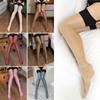 Women Over Knee Stockings Hold Ups Thigh Highs Shiny 30D Sexy Retro Contrast Color