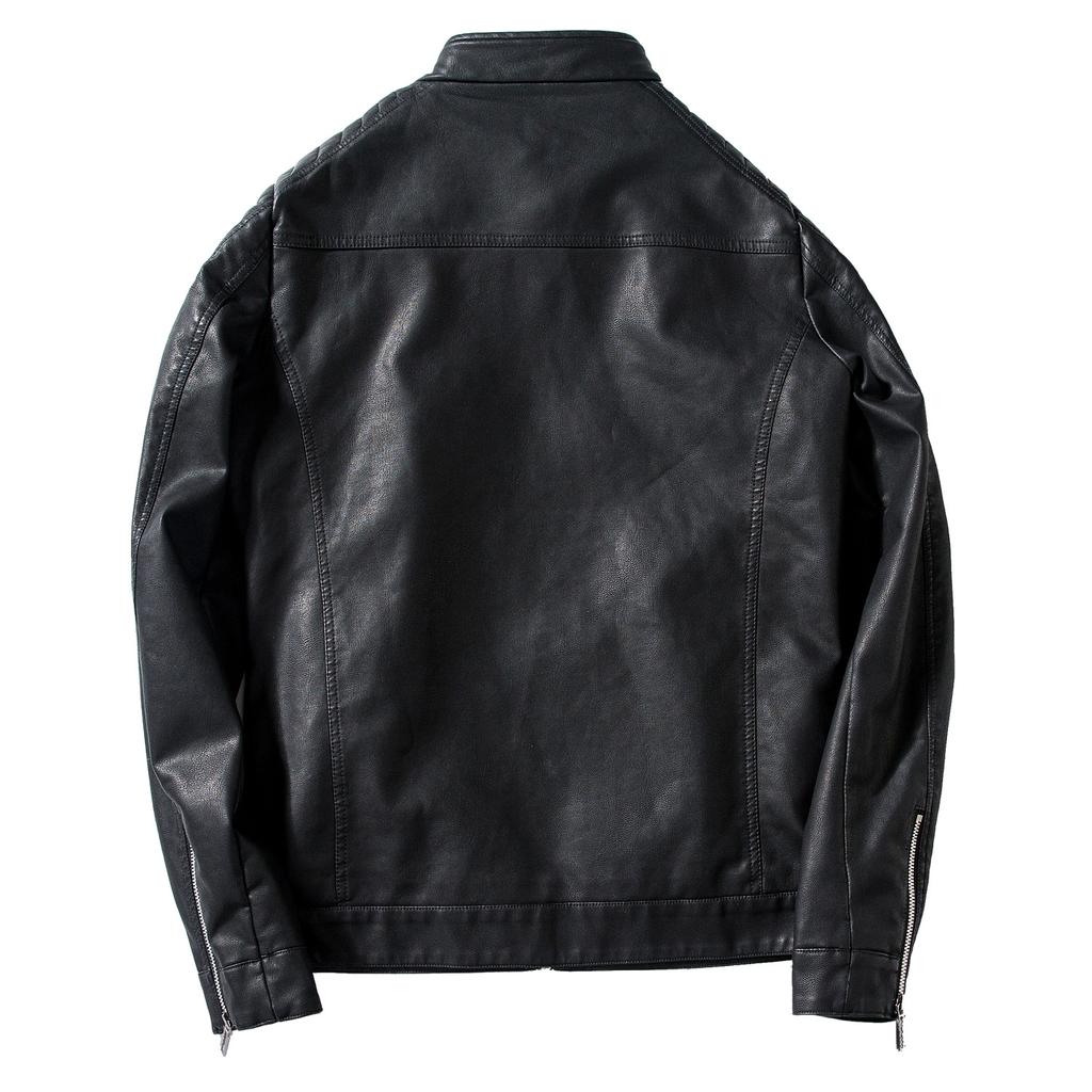 New Spring and Autumn Coat PU Leather Jacket Loose Trend Large Size Men's Leather Jacket