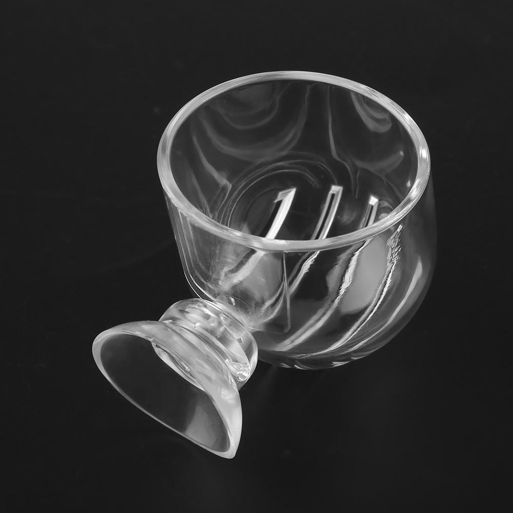 Прозрачная акриловая кормушка для рыб, красная кормушка для червей для аквариума