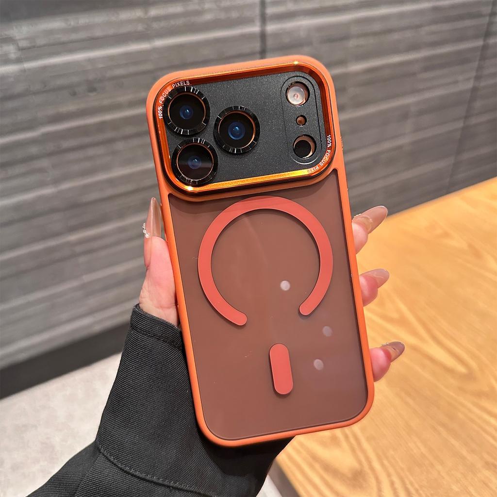 Роскошная противоударная броня-бампер для защиты камеры для iPhone 17 Air 16 15 14 Plus 13 12 11 Pro Max Прозрачная для Magsafe Чехол