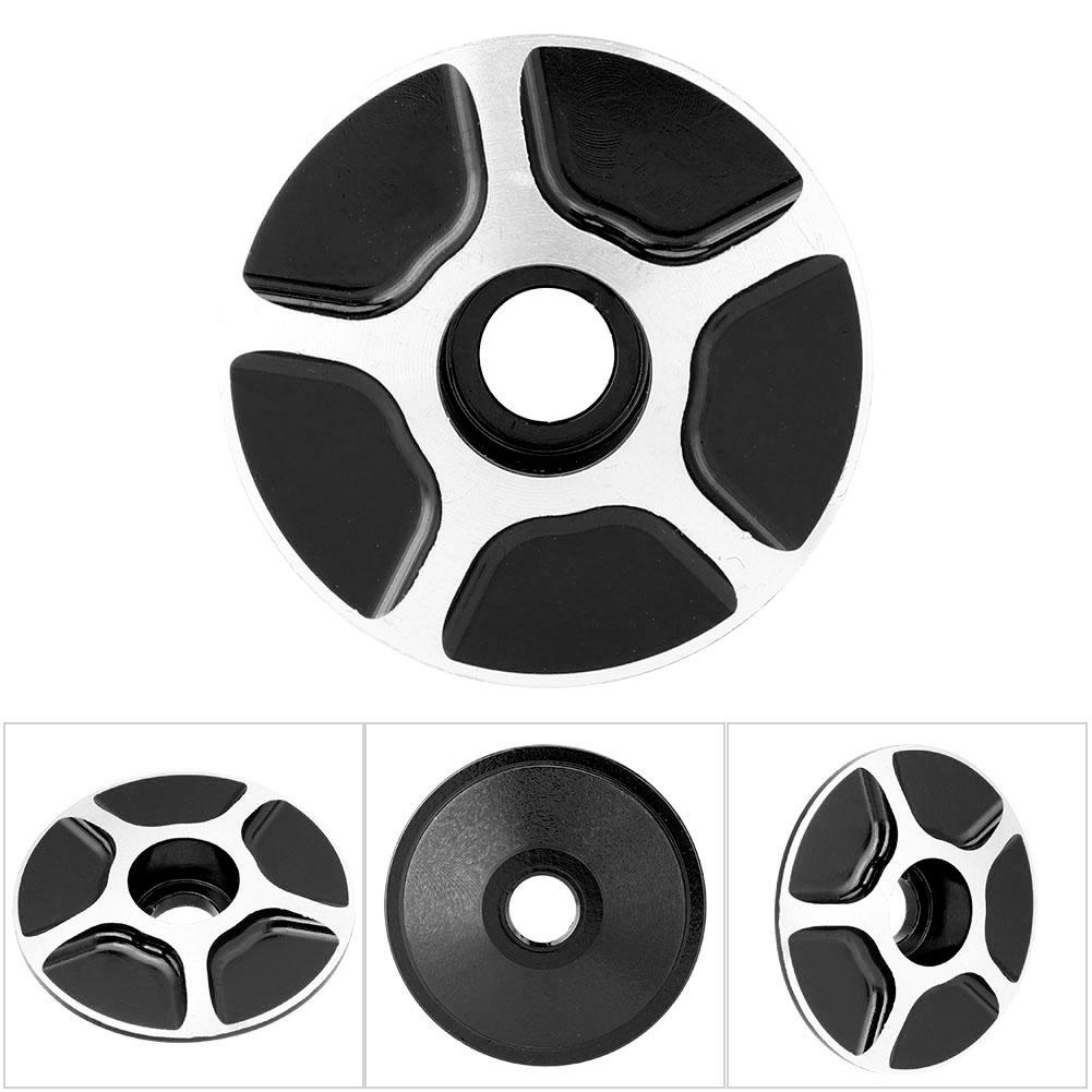 Алюминиевая безрезьбовая крышка рулевой колонки для шоссейного велосипеда, черная