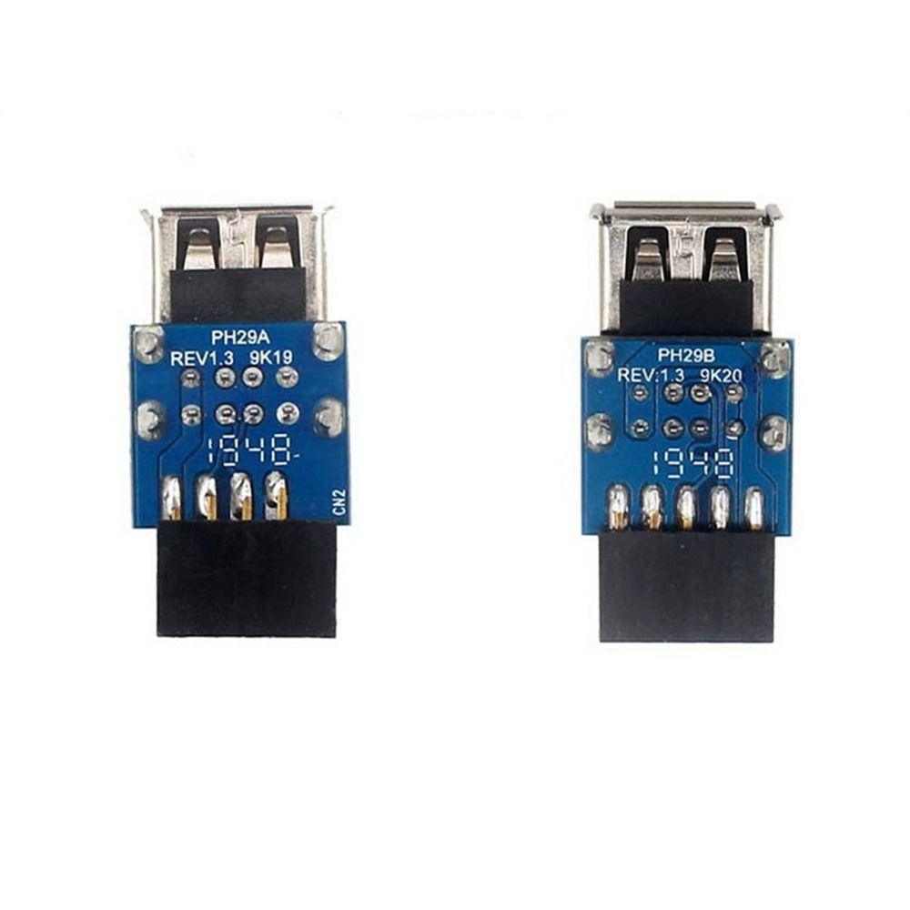 Converter Adapter Cable Converter USB 2.0 Adapter USB Double Layer Adapter Motherboard Header