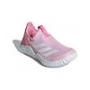 Adidas Rapidazen 2 Mesh Comfortable Versatile Breathable Low-Top Running Shoes Kids Running Shoes White Pink ID3374