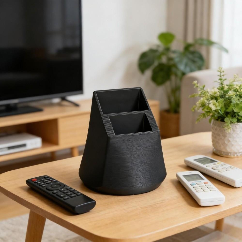 Plastic Remote Control Holder 3D Printed Desktop Storage Box Desktop Container Office Supplies