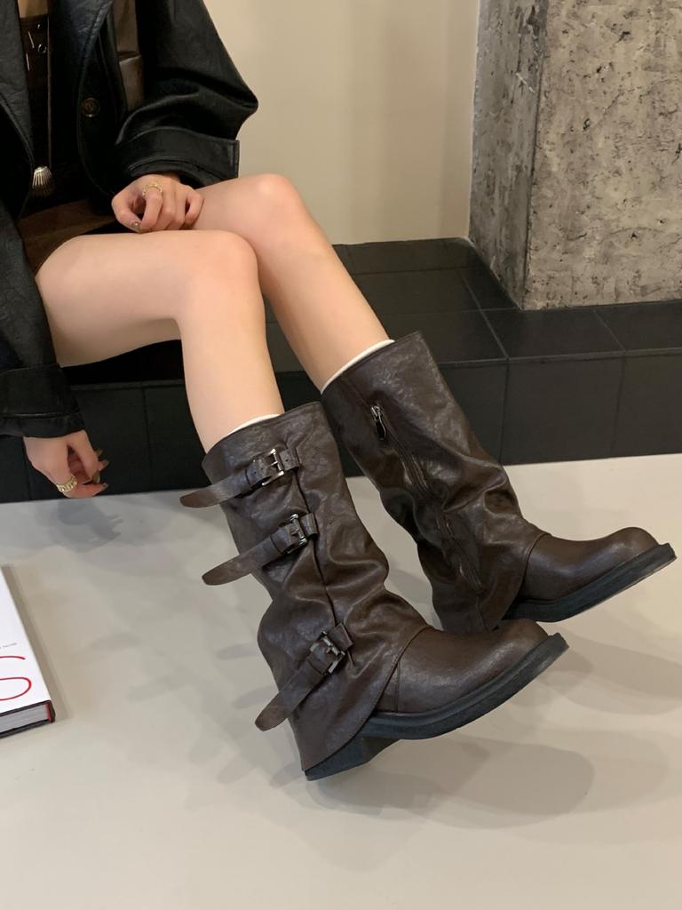 2025 New Round-toed Martin Boots Sizes 35-40