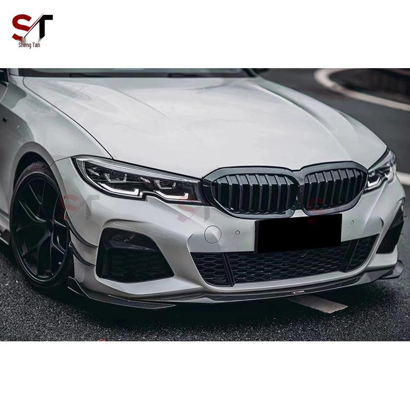 BMW 3 Series G20/G28 Carbon Fiber TA Style Front Lip Splitter Wind Deflectors