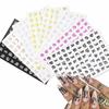 Customizable 3d Nail Art Stickers With Stylish Letter Designs For Unique Nail Art Creations
