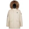 CAMEL Solid Color Casual Windproof And Waterproof Thermal Detachable Cap Mid Length Down Jacket Unisex M13CAKI038