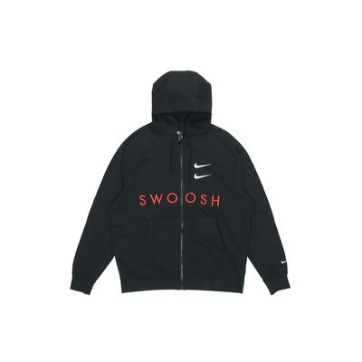 Спортивная куртка с капюшоном Double Swoosh, мужская верхняя одежда, черная DB4968-010