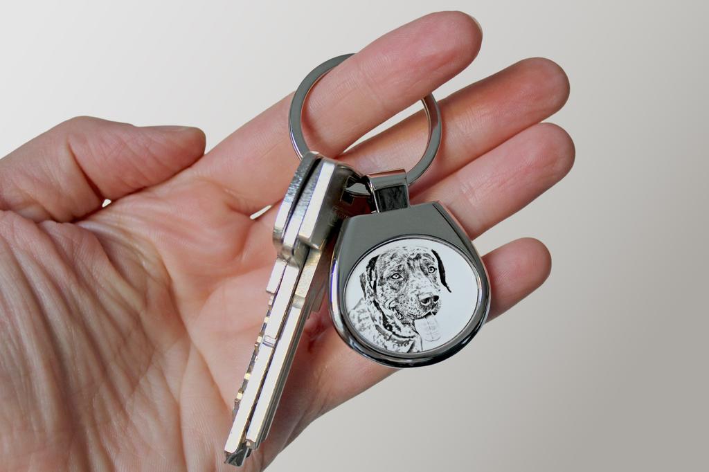 Catahoula Leopard Dog, Catahoula Cur - Keychain with a Dog, Keychain with a Print, Personalized Pendant from the Art-Dog Brand