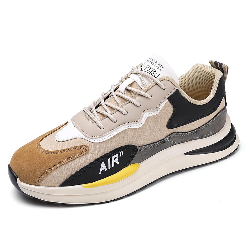 Модные мужские кроссовки из кожи, повседневная обувь, осень 2024, новые дышащие мужские туфли, теннисные туфли на плоской подошве Zapatillas Hombre