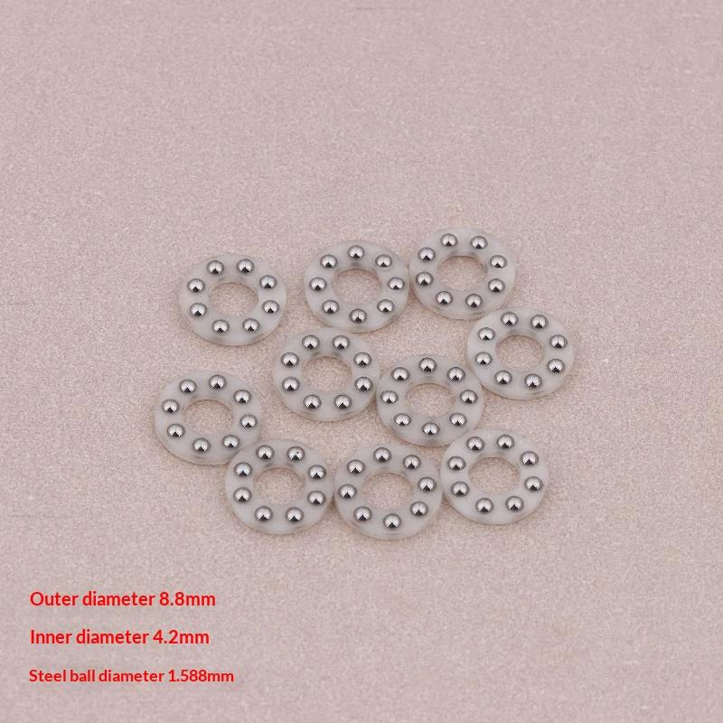10Pcs Mini Bearing Steel Ball Thrust Plastic Rubber Support Bearing For Folding Knife Tool Accessories