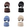 Childrens Knitted Beanie And Neck Gaiter Set With Fleece For Winter Cold Protection
