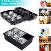 6 Grid Silicone Ice Ball Mold Tray DIY Ice Cube Maker Kitchen Barware Tools Perfect for Freezer Cocktail