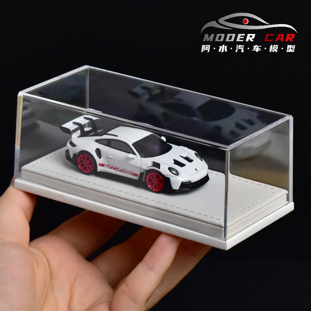 1:64 Acrylic Leather Bottom Universal Model Car Dust Box(Excluding car)